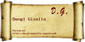 Dengl Gizella névjegykártya